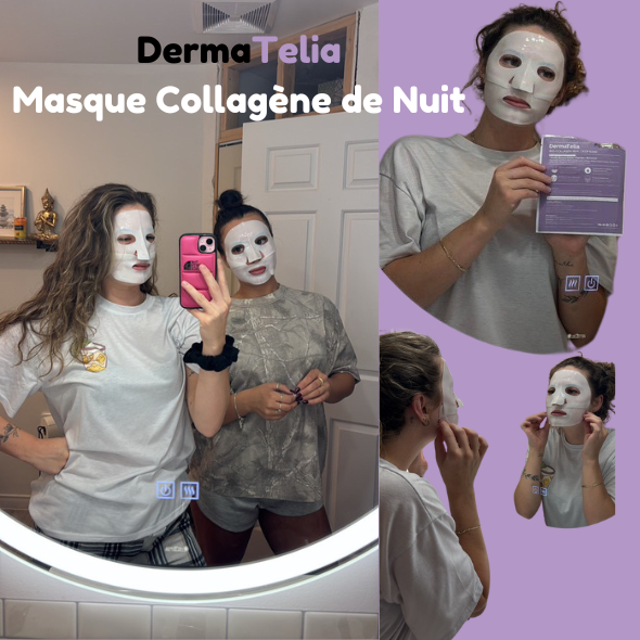 DermaTelia™ – Masque Bio-Collagène Profond (Lot de 16)